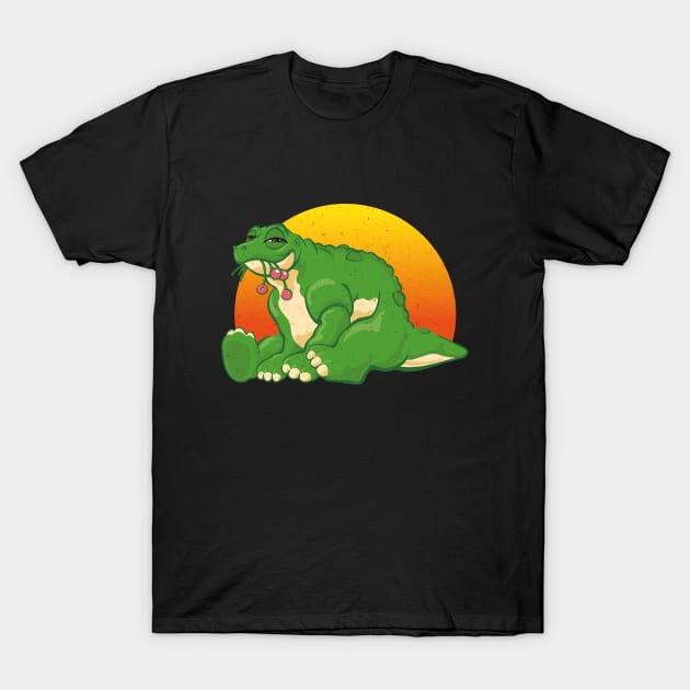 Spike Retro Vintage Japanese Land Before Time T-Shirt by Julorzo